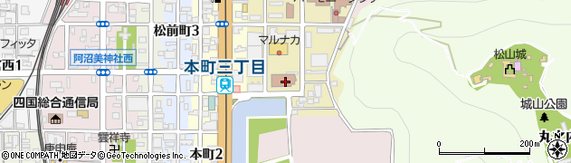愛媛労働局職業安定部職業安定課周辺の地図