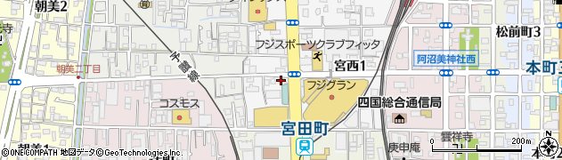 愛媛信用金庫宮西支店周辺の地図