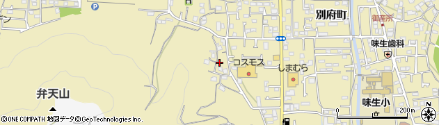 愛媛県松山市別府町周辺の地図