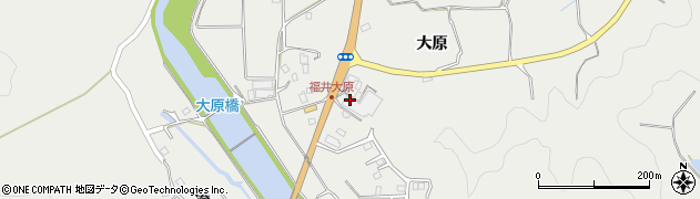徳島県阿南市福井町（大原）周辺の地図