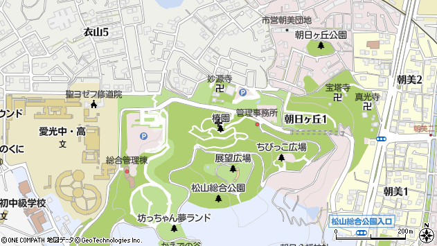 〒791-8024 愛媛県松山市朝日ケ丘の地図