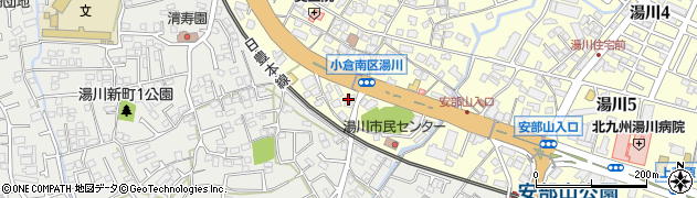 福岡県北九州市小倉南区湯川1丁目周辺の地図