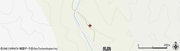 徳島県那賀町（那賀郡）馬路（桑内）周辺の地図