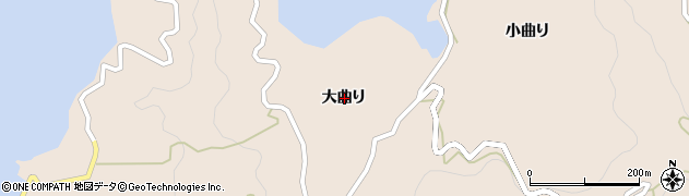 徳島県阿南市椿町大曲り周辺の地図