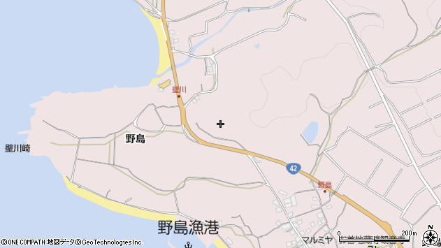 〒644-0023 和歌山県御坊市名田町野島の地図