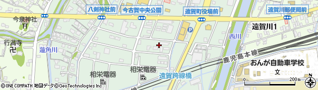 福岡県遠賀町（遠賀郡）今古賀周辺の地図