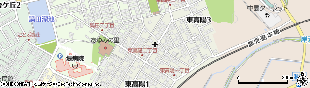 福岡県遠賀郡岡垣町東高陽2丁目周辺の地図