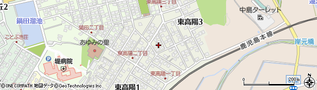 福岡県岡垣町（遠賀郡）東高陽周辺の地図