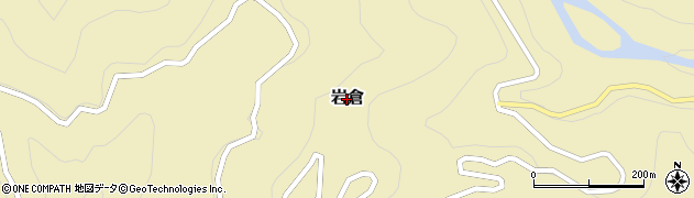 徳島県那賀町（那賀郡）岩倉周辺の地図