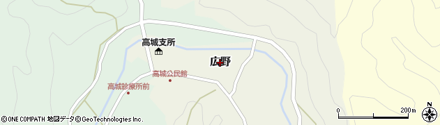 和歌山県みなべ町（日高郡）広野周辺の地図