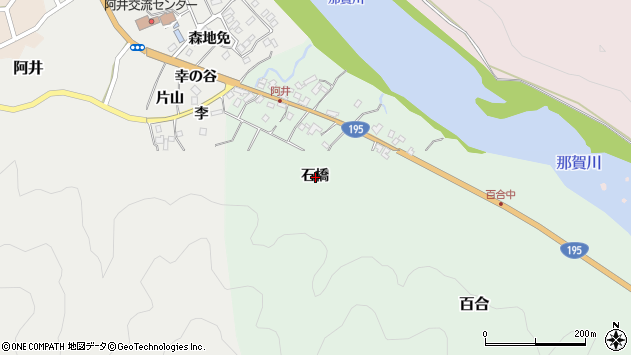 〒771-5206 徳島県那賀郡那賀町百合の地図