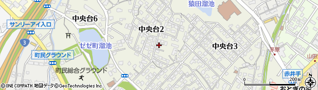 福岡県岡垣町（遠賀郡）中央台周辺の地図