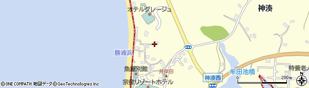 福岡県宗像市神湊620周辺の地図