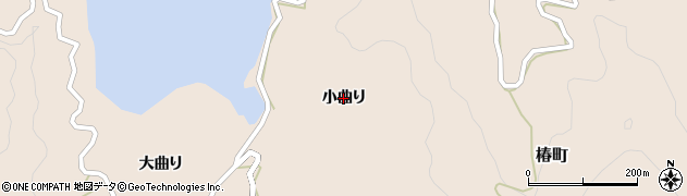 徳島県阿南市椿町（小曲り）周辺の地図
