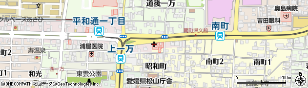 愛媛県松山市東一万町周辺の地図