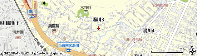 福岡県北九州市小倉南区湯川周辺の地図