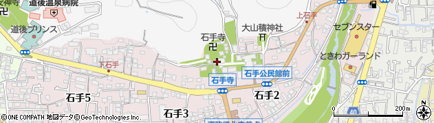 石手寺仁王門周辺の地図