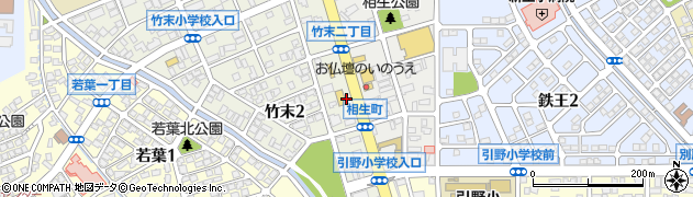 ワークマン八幡竹末店駐車場周辺の地図