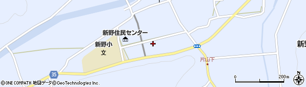 徳島県阿南市新野町西馬場周辺の地図