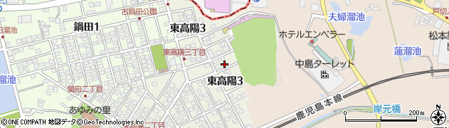 福岡県遠賀郡岡垣町東高陽3丁目周辺の地図