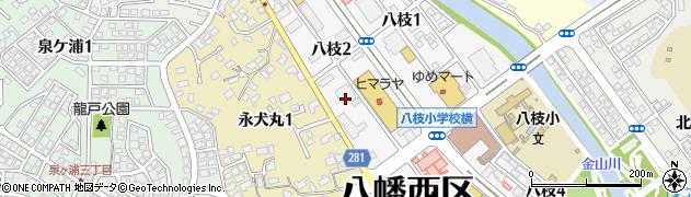 カフェファディ 永犬丸店周辺の地図
