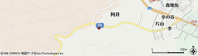 徳島県那賀郡那賀町阿井小山周辺の地図