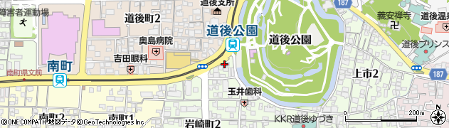 宇和島自動車株式会社　道後出張所周辺の地図
