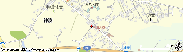 福岡県宗像市神湊905周辺の地図