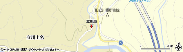 立川郵便局周辺の地図