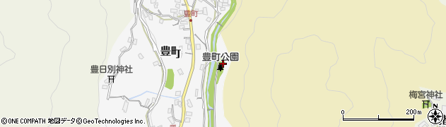 豊町公園周辺の地図