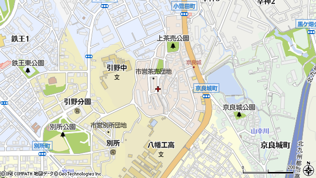 〒806-0069 福岡県北九州市八幡西区茶売町の地図