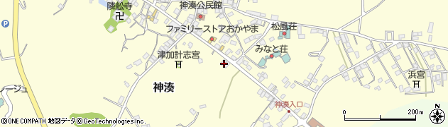 福岡県宗像市神湊934周辺の地図