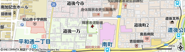 愛媛県松山市道後一万12周辺の地図
