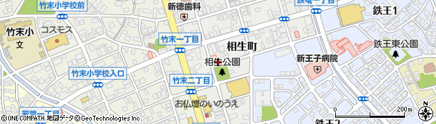 福岡県北九州市八幡西区相生町周辺の地図