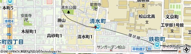 清水町駅周辺の地図