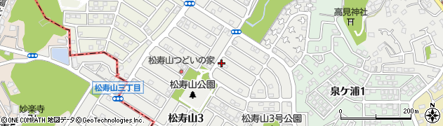 福岡県北九州市八幡西区松寿山周辺の地図