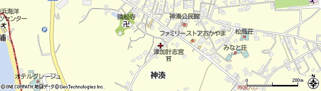 福岡県宗像市神湊967周辺の地図