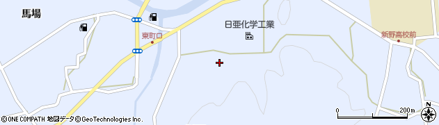徳島県阿南市新野町（入田）周辺の地図
