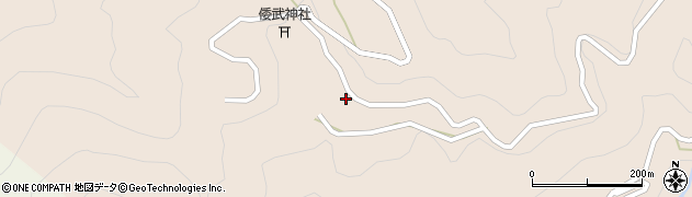 徳島県那賀町（那賀郡）出羽（新家）周辺の地図