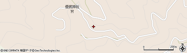 徳島県那賀町（那賀郡）出羽（藤畑）周辺の地図