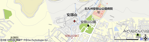 福岡県北九州市小倉南区安部山周辺の地図