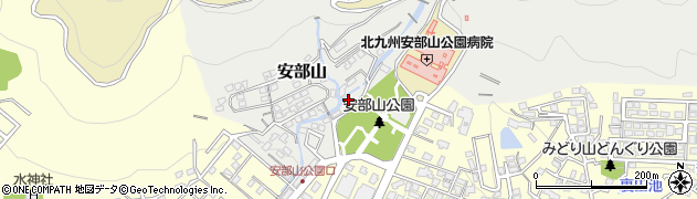 福岡県北九州市小倉南区安部山11周辺の地図