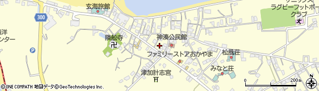 福岡県宗像市神湊979周辺の地図