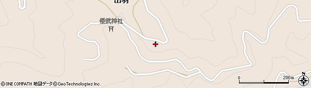 徳島県那賀町（那賀郡）出羽（金一）周辺の地図