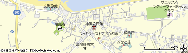 福岡県宗像市神湊1009周辺の地図