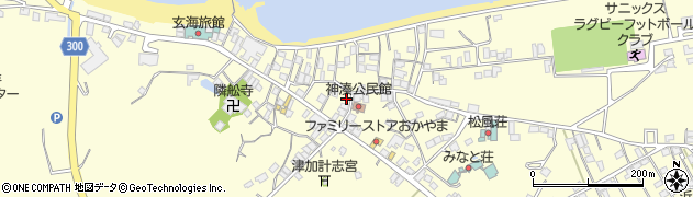 福岡県宗像市神湊986周辺の地図