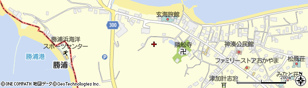 福岡県宗像市神湊周辺の地図
