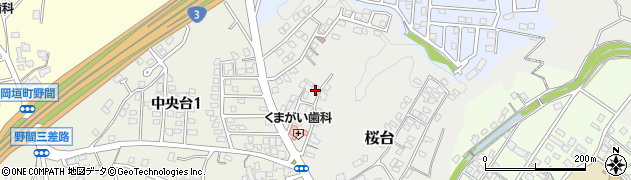 福岡県遠賀郡岡垣町桜台13-6周辺の地図
