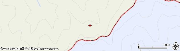 徳島県那賀町（那賀郡）中山（北長さこ）周辺の地図