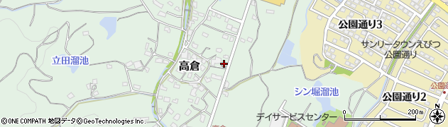 福岡県遠賀郡岡垣町高倉696周辺の地図